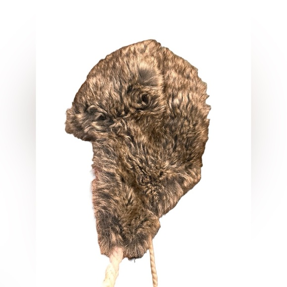 American Eagle Outfitters AEO Faux Fur Trim Knit Trapper Hat Cap Unisex One Size - Picture 9 of 10